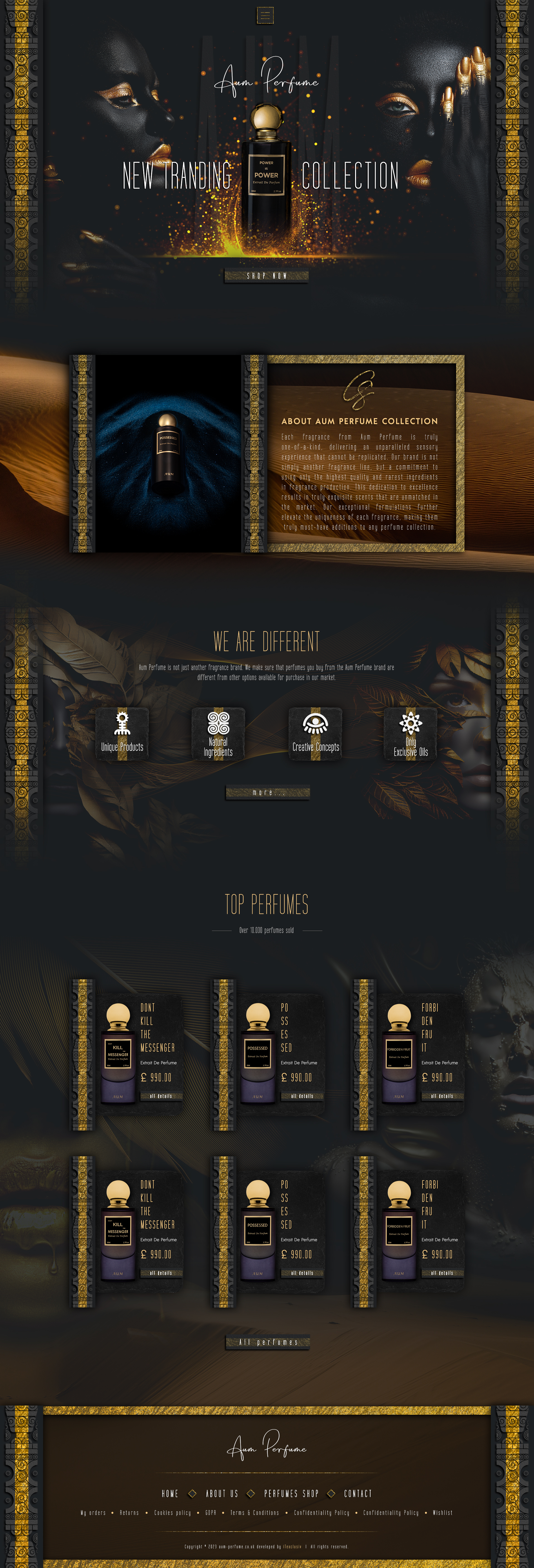 Aum-Perfumes-Homepage